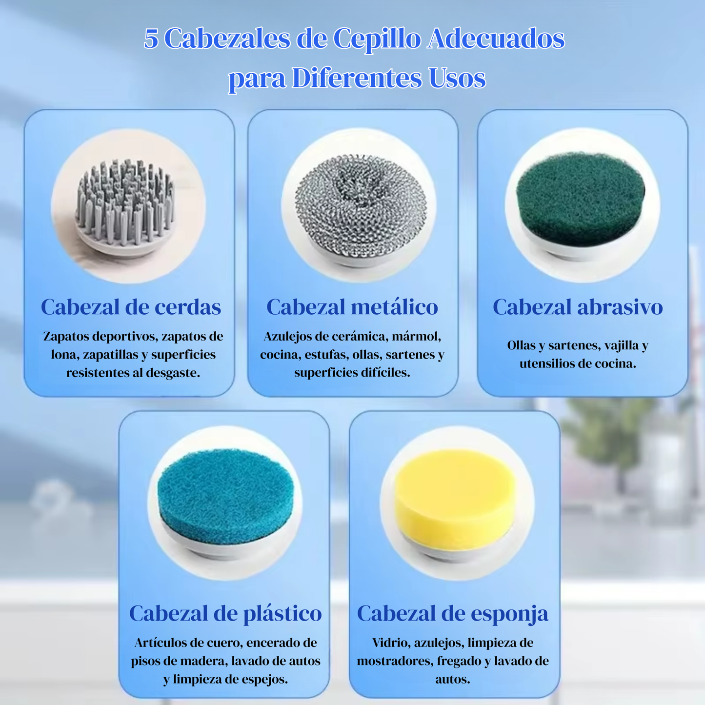Relnexa | Esponja eléctrica Pro 5 en 1