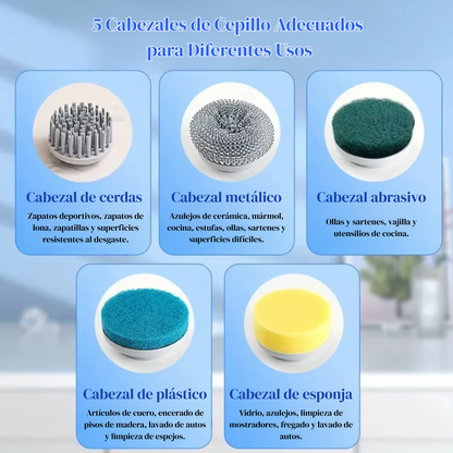 Relnexa | Esponja eléctrica Pro 5 en 1